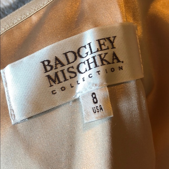 NWOT BADGLEY MISCHKA champagne sequin cocktail - Picture 6 of 6
